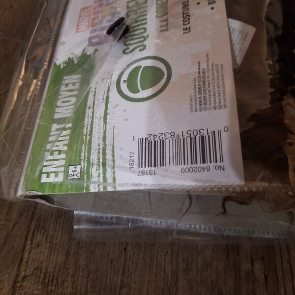 Kids' Disney Marvel Rising Squirrel Girl Green/Brown Jumpsuit and tail (NO EARS) - Picture 5 of 6